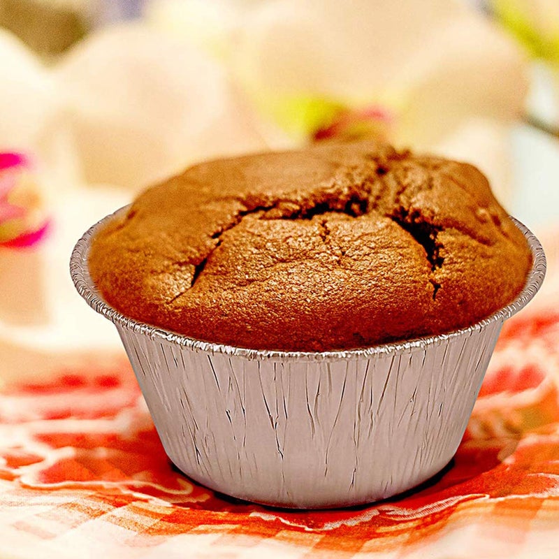Axe Sickle 2 Oz Disposable Baking Cups Tins Foil Pans Cups 70 mL Aluminum Foil Cupcake Bowl Pans for Baking, Roasting, 100Pcs. - Image 4